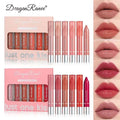Dragon Ranee Just One Kiss Lipstick Lip Crayon Bundle 6Pcs Set