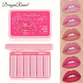Dragon Ranee Honey Peach 6 peace lipstick set
