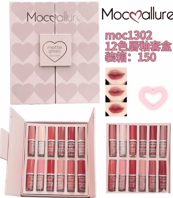 Mocallure 12 pieces Matte color lipgloss